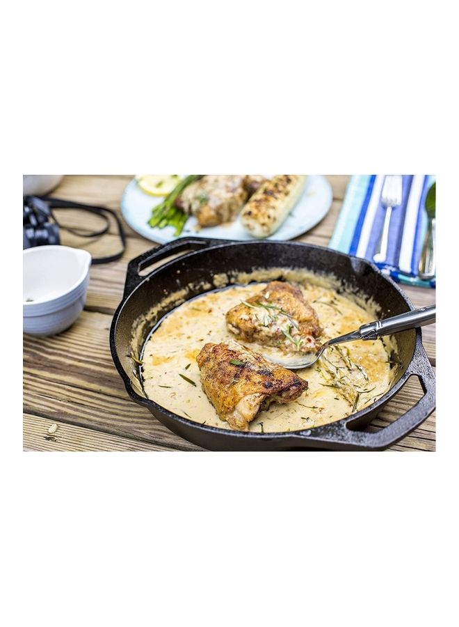 Cast Iron Pre-Sesoned Dual Handle Fry Pan Skillet Black 10.25 inchcm