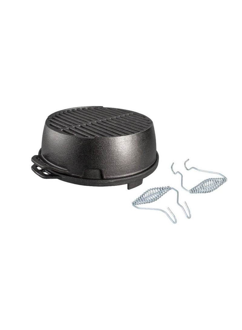 Round Cast Iron Kickoff Grill 12 Inch