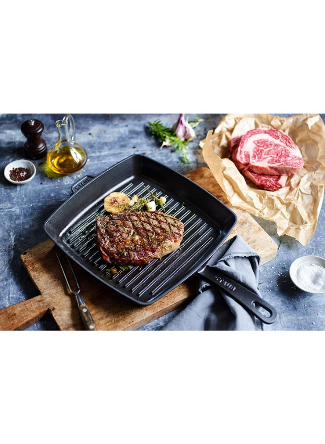 Square Shaped Grill Pan Black 26x26cm