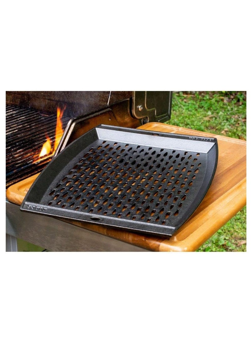 Cast Iron Grill Topper Black 15 X 12 Iinch