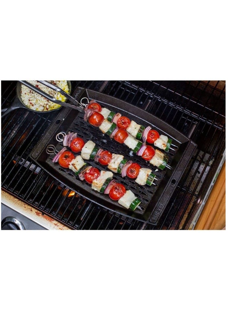 Cast Iron Grill Topper Black 15 X 12 Iinch