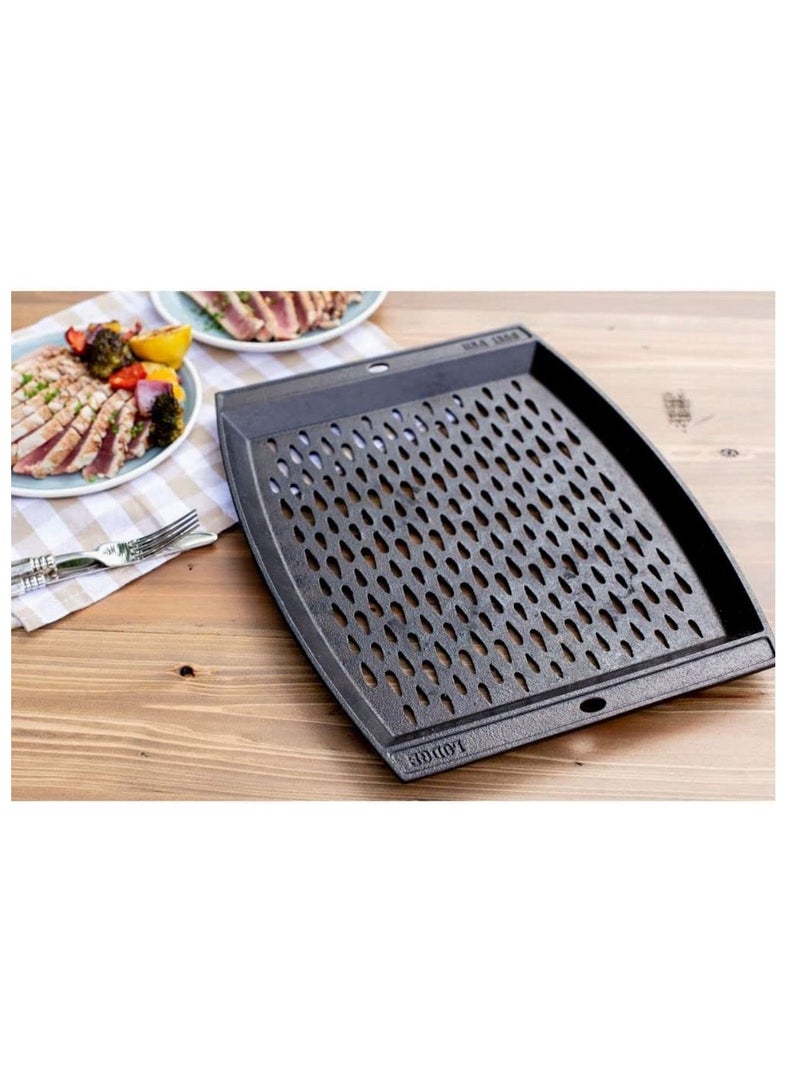 Cast Iron Grill Topper Black 15 X 12 Iinch