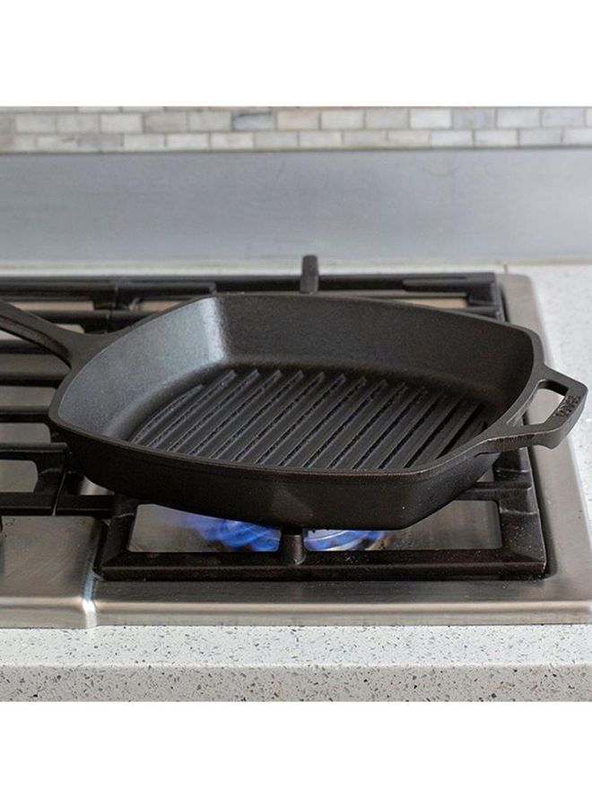 Pre Seasoned Grill Pan Black 10.5inch