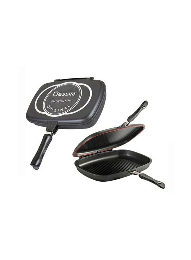 Double Grilling Pan Black 44cm