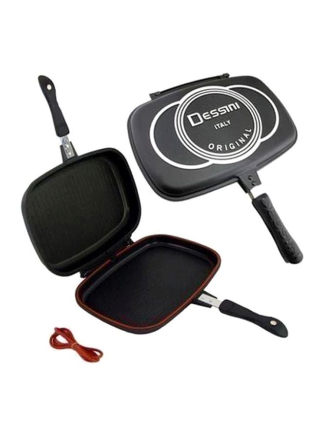 Double Non Stick Grill Pan Black 40cm