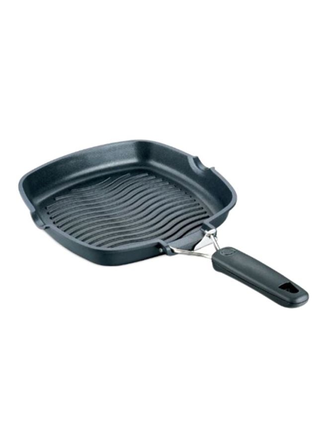 Grill Frypan With Handle Black/Silver 28x28cm