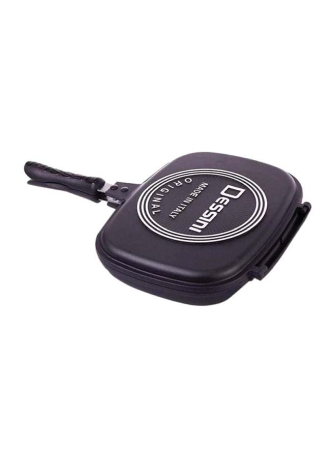 Aluminum Double Grilling Pan Black 36cm