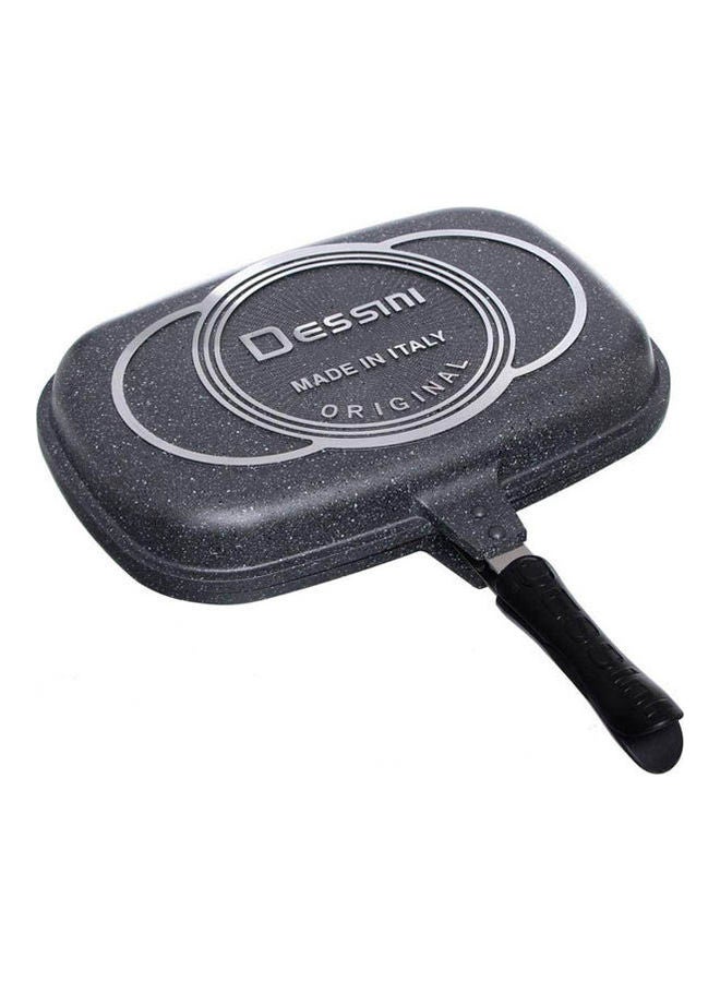 Double Grill Non-Stick Dessini Two-Sided Pan Grey 36cm