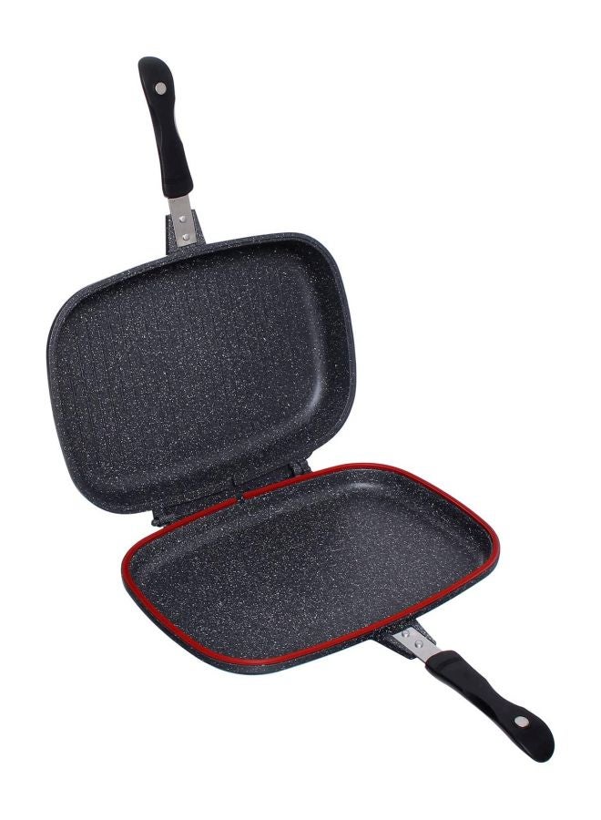 Double Grill Pan Grey/Black 40cm