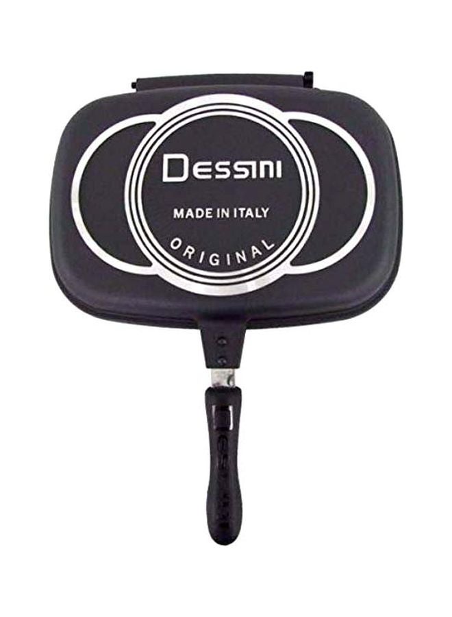 Double Grill Pan Black/Silver 40cm