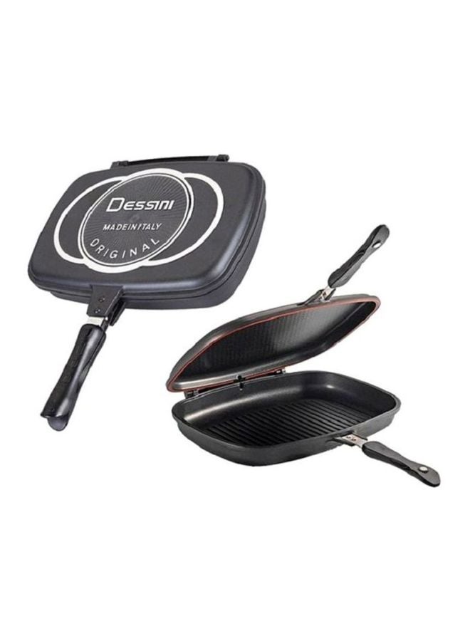 Teflon Grilling Pan Black/Silver 40cm