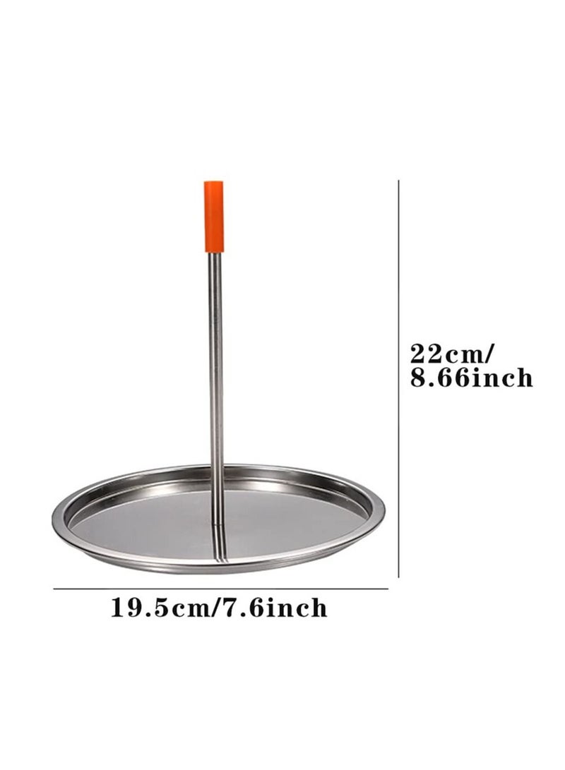 BBQ Vertical Skewer, Stainless Steel Barbecue Skewer Grill, Chicken Rack Roaster, Charcoal Smoker Grill Roasting Stand, Vertical Grilling Rack Meat for Turkey, Kebab