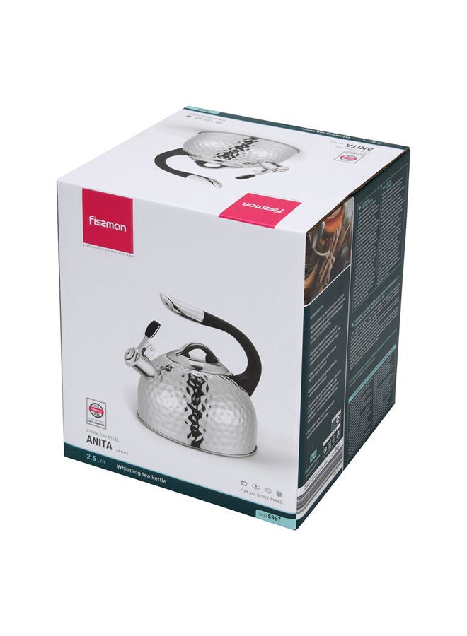 Whistling Kettle Anita 2.5 Ltr Stainless Steel