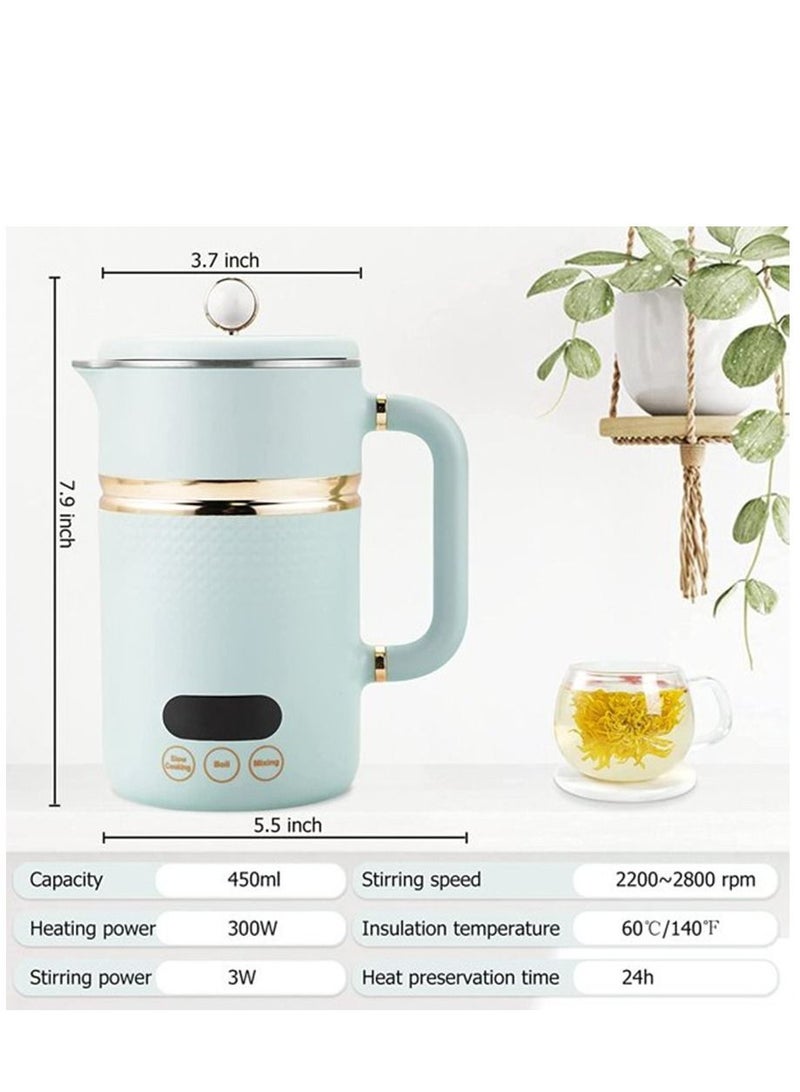 Portable Travel Tea Kettle 5 Minutes Fast Boiling (Green)