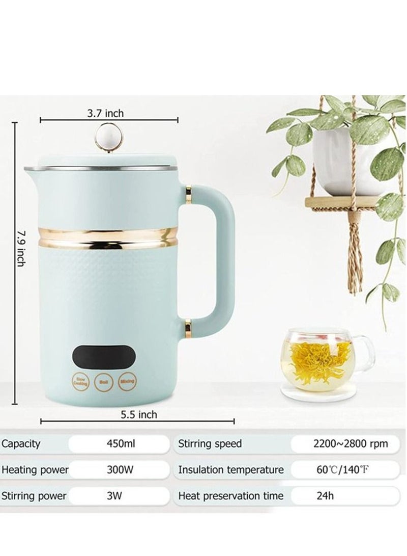 Portable Travel Tea Kettle 5 Minutes Fast Boiling, suitable for Coffee, Powder and Porridge