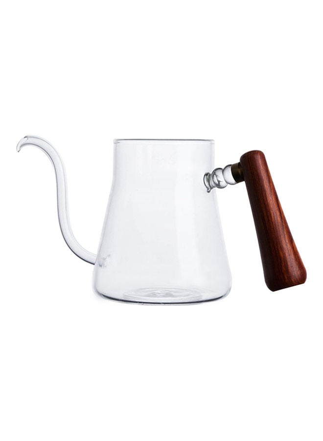 Long Narrow Spout Coffee Kettle Clear 25x12x13.50cm