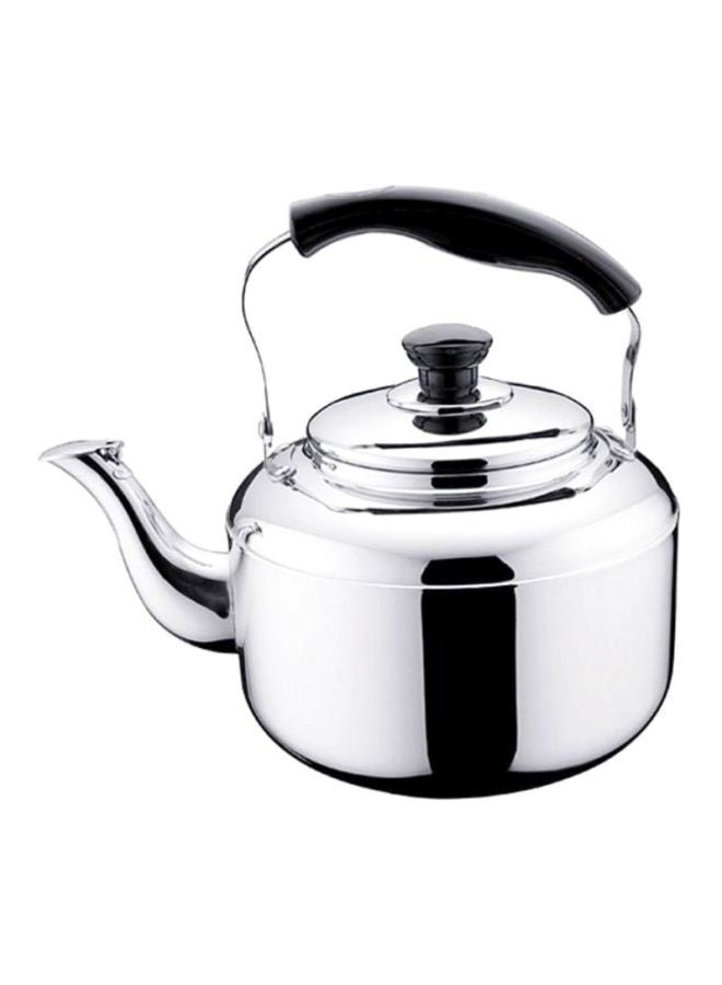 2-Piece Tea Kettle With Non Stick Coffee Warmer Silver/Brown
