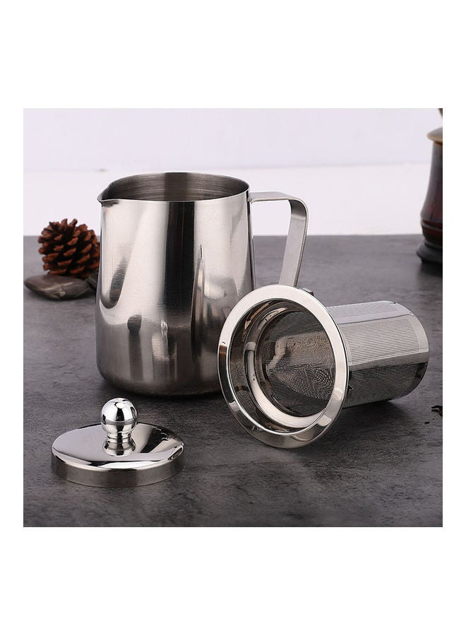 Stainless Steel Kettle With Removable Infuser Filter Silver 13.7 x 11.4 x 8.5cm