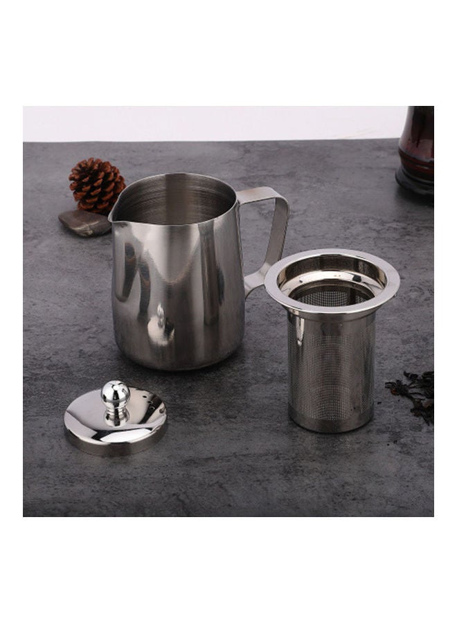 Stainless Steel Kettle With Removable Infuser Filter Silver 13.7 x 11.4 x 8.5cm