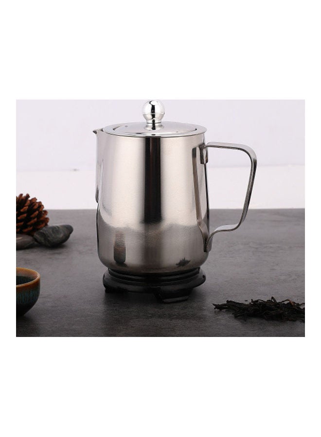 Stainless Steel Kettle With Removable Infuser Filter Silver 13.7 x 11.4 x 8.5cm