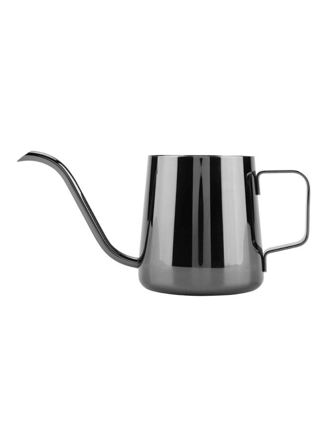 Stainless Steel Drip Coffee Kettle Black 350ml