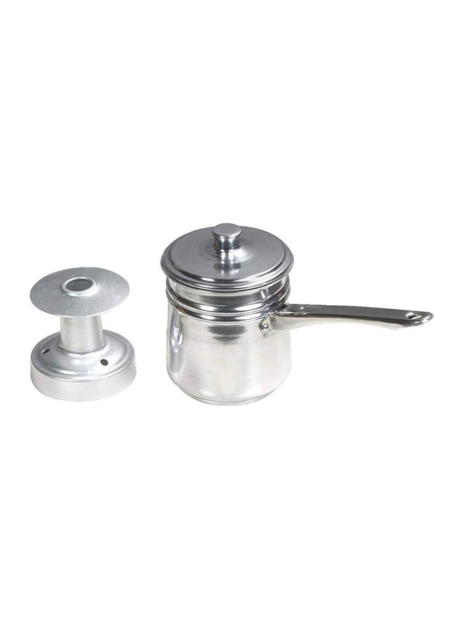 Stainless Steel Handle Arabic Coffee/ Karak Chai Fountain Gas Top Kettle silver 3Liters