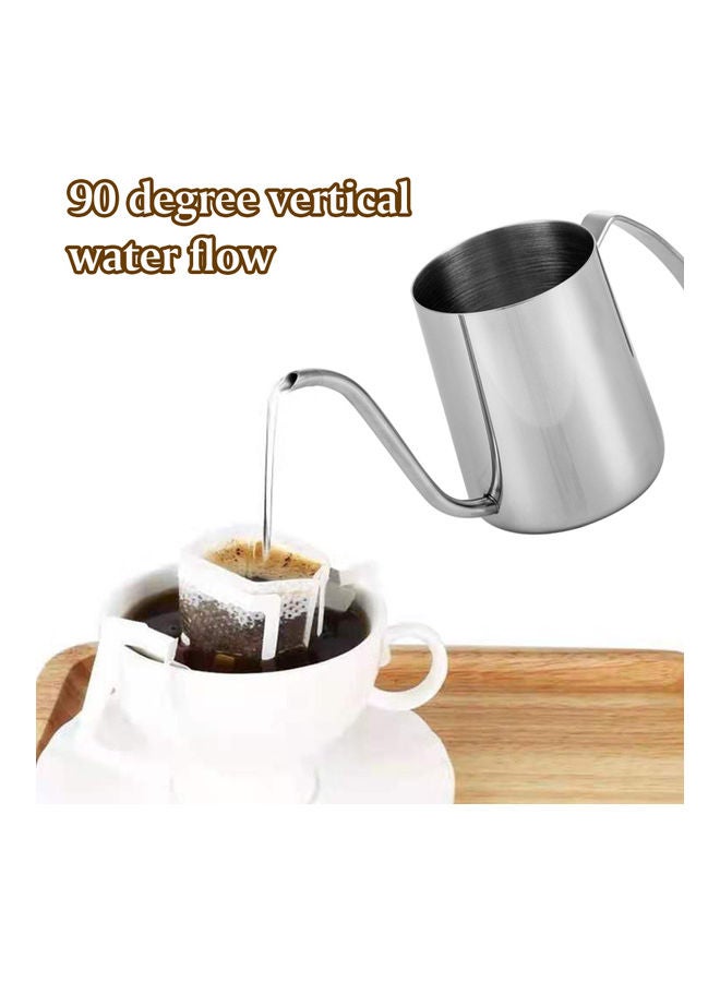 Stainless Steel Coffee Kettle Silver
