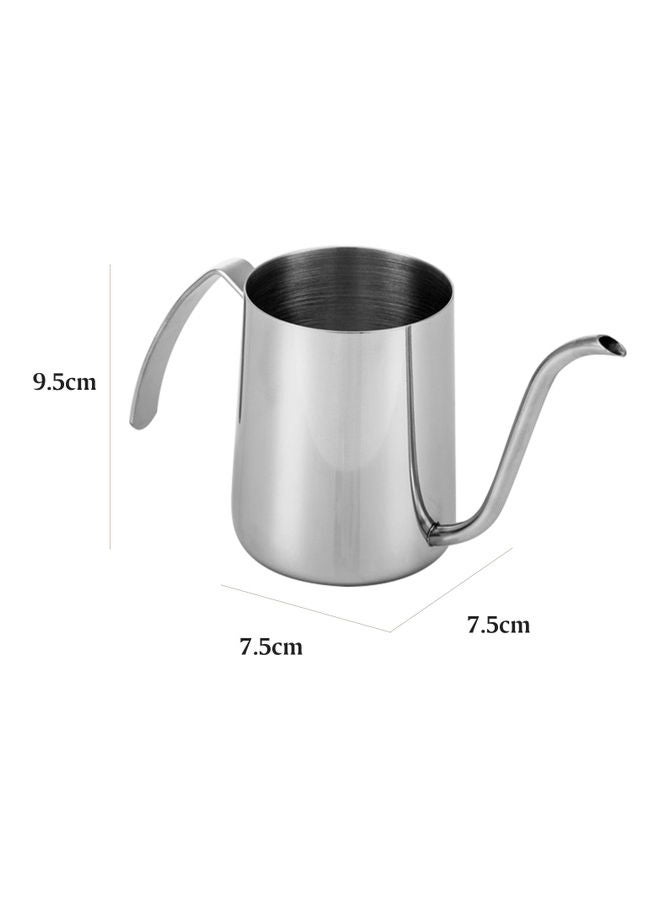 Stainless Steel Coffee Kettle Silver