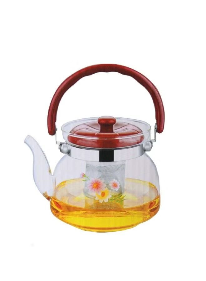 Teapot Stove Top Glass Tea Kettle Infuser Coffee Pot Ceramic Stovetop Safe