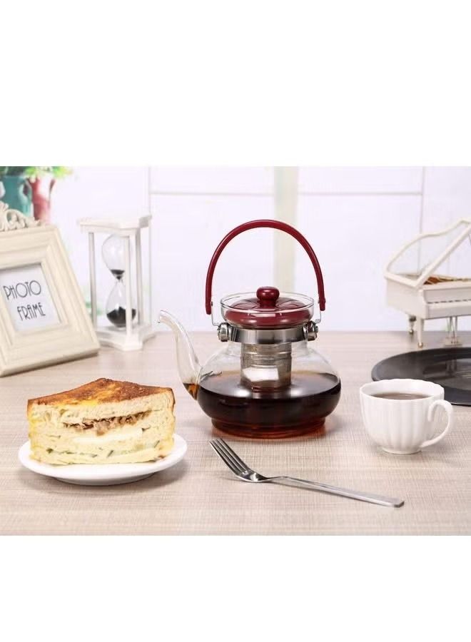 Teapot Stove Top Glass Tea Kettle Infuser Coffee Pot Ceramic Stovetop Safe