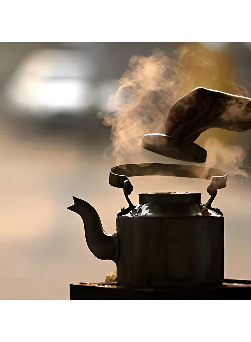 Traditional Aluminium Roadside Cutting Kettle for Milk Coffee and Tea (1 Liter)