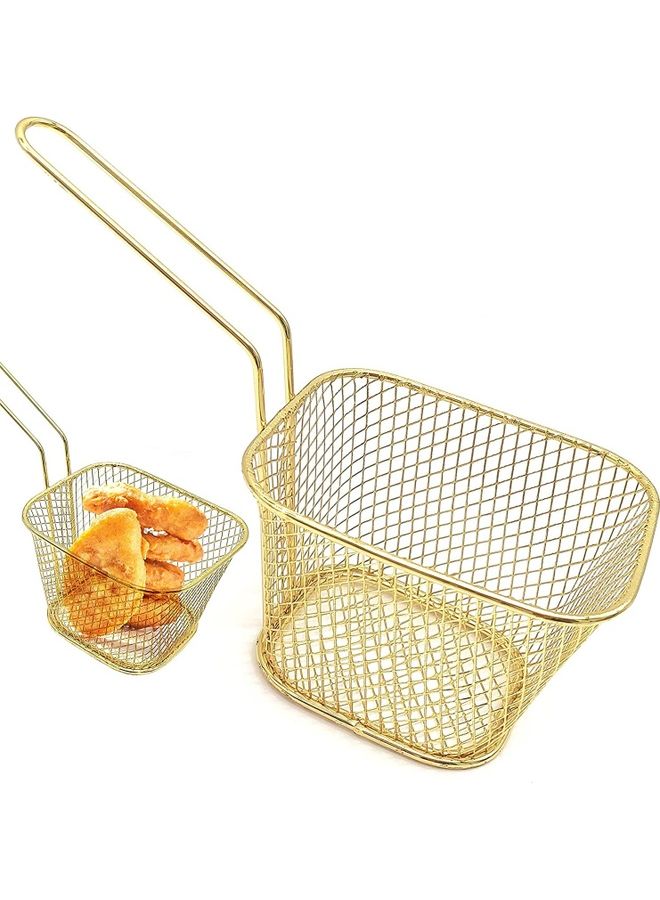 Mini Fry Basket Gold