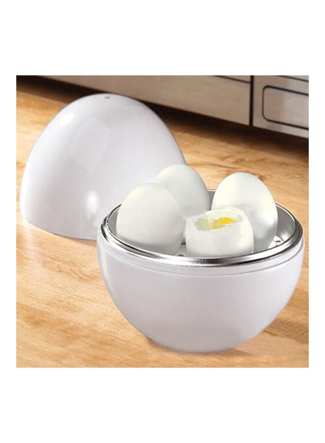 Ball Shape Eggs Boiled Microwave for Kitchen White