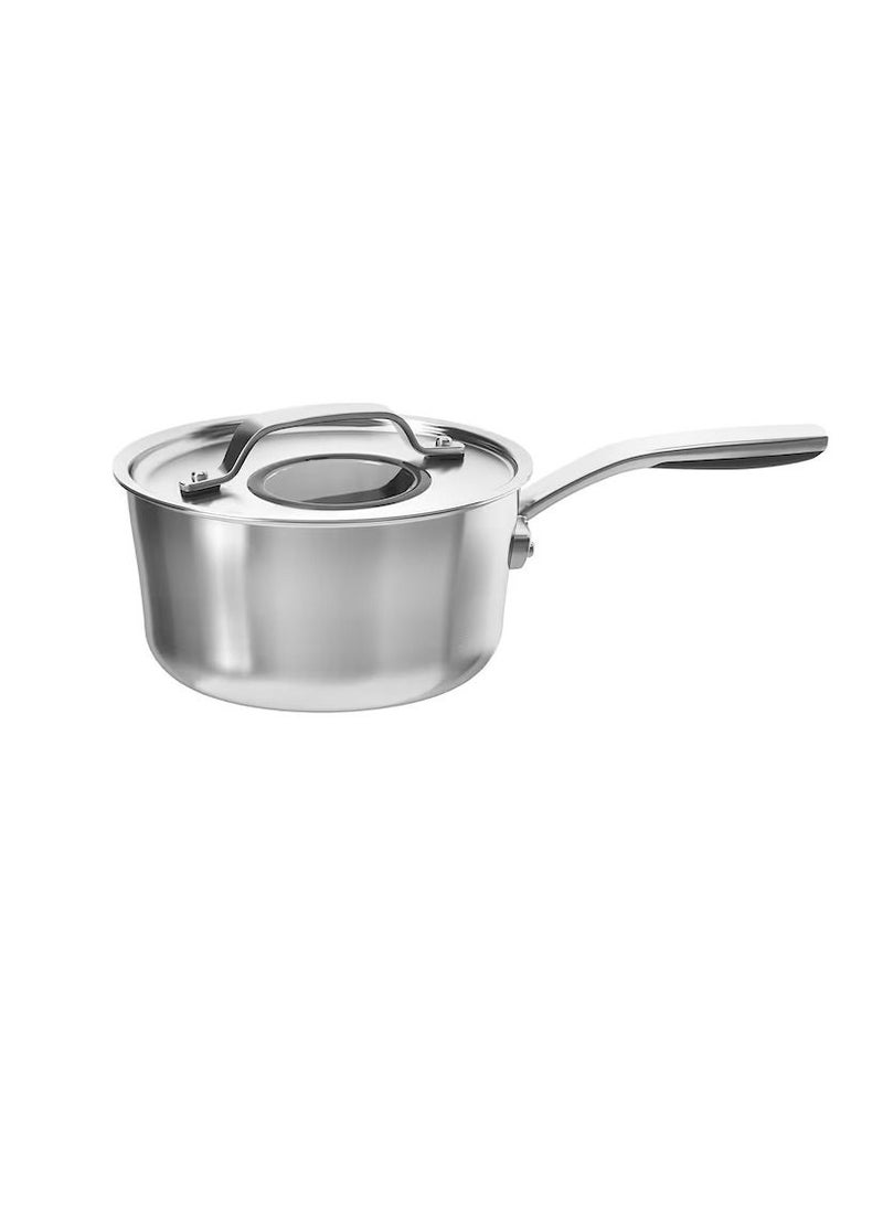Saucepan with lid, stainless steel/grey2.4 l