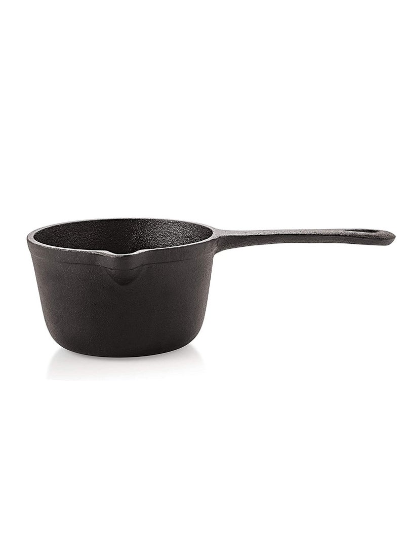 Pre Seasoned Cast Iron Sauce Pan ,15cm, 1Liter