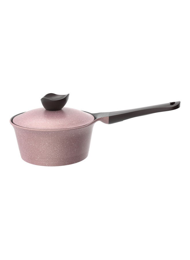 Sauce Pan With Handle Pink Marble 18cm