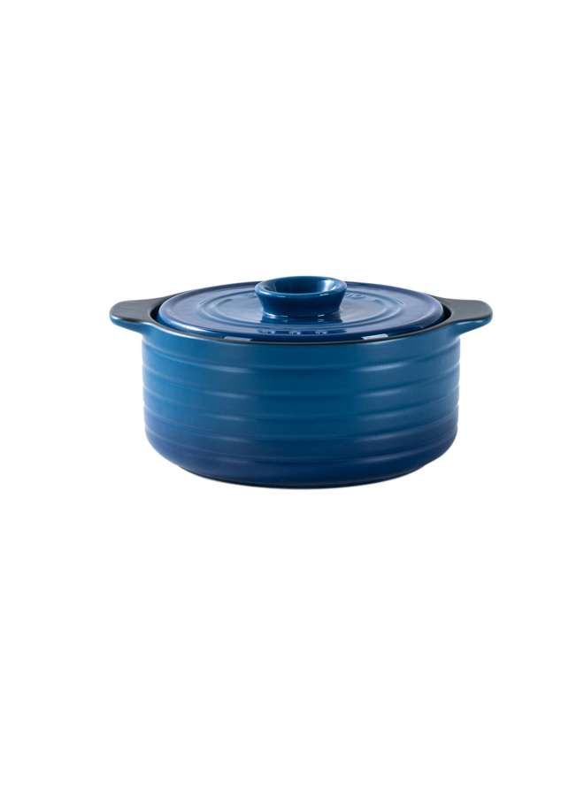 Ceramic Direct Fire 1.8 L Casserole Blue, Blue