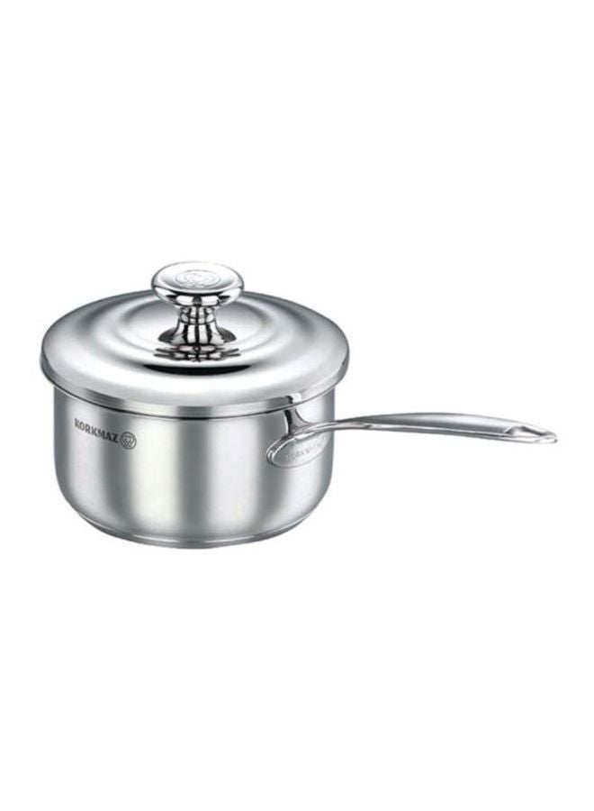 Droppa Stainless Steel Sauce Pot With Lid Silver 16x8cm