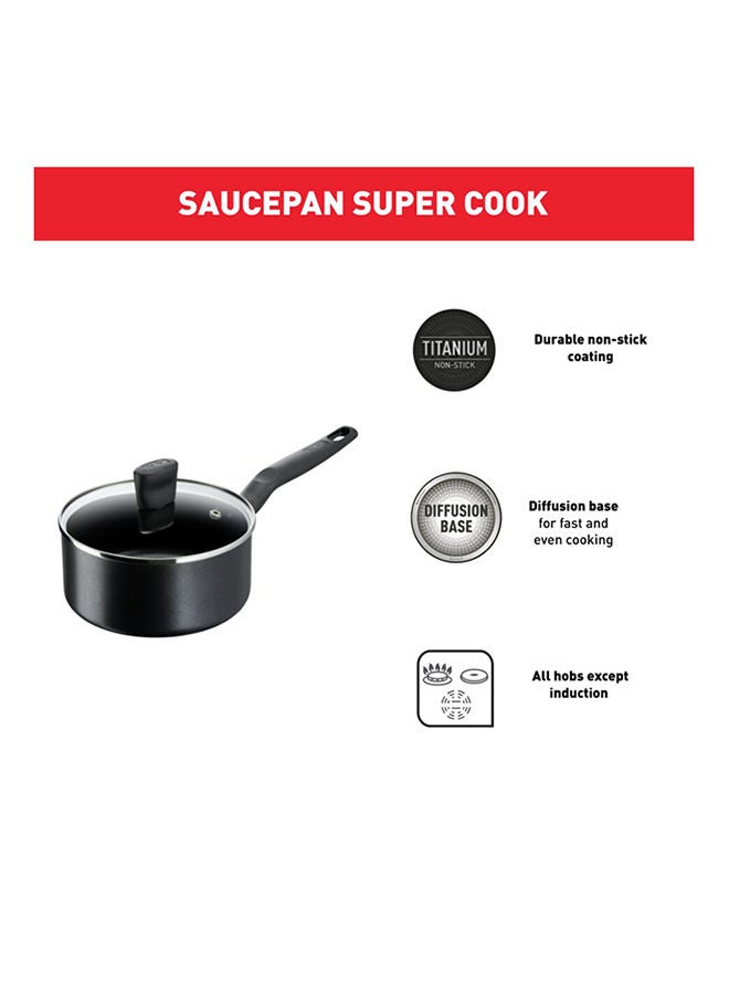 G6 Non-Stick Super Cook Saucepan With Lid 18 cm