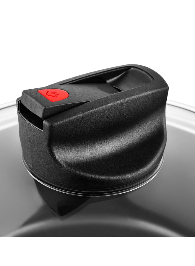 Safecook Non-Stick Covered Saucepan Red 18cm
