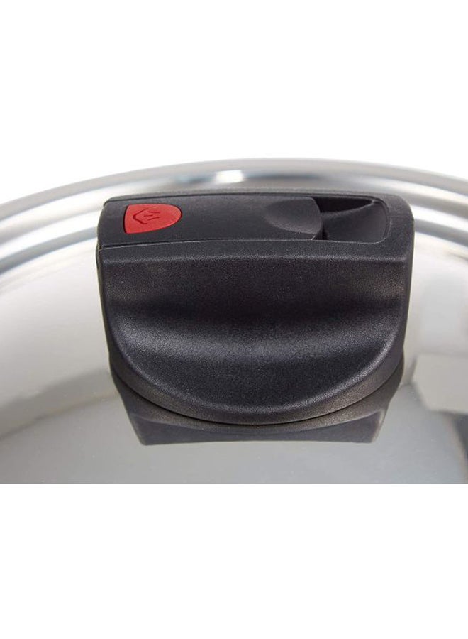 Safecook Non-Stick Cov Saucepan Red/Clear/Black 16cm