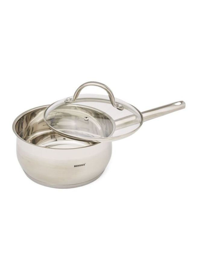 Saucepan With Lid Stainless Steel 2.1Liters