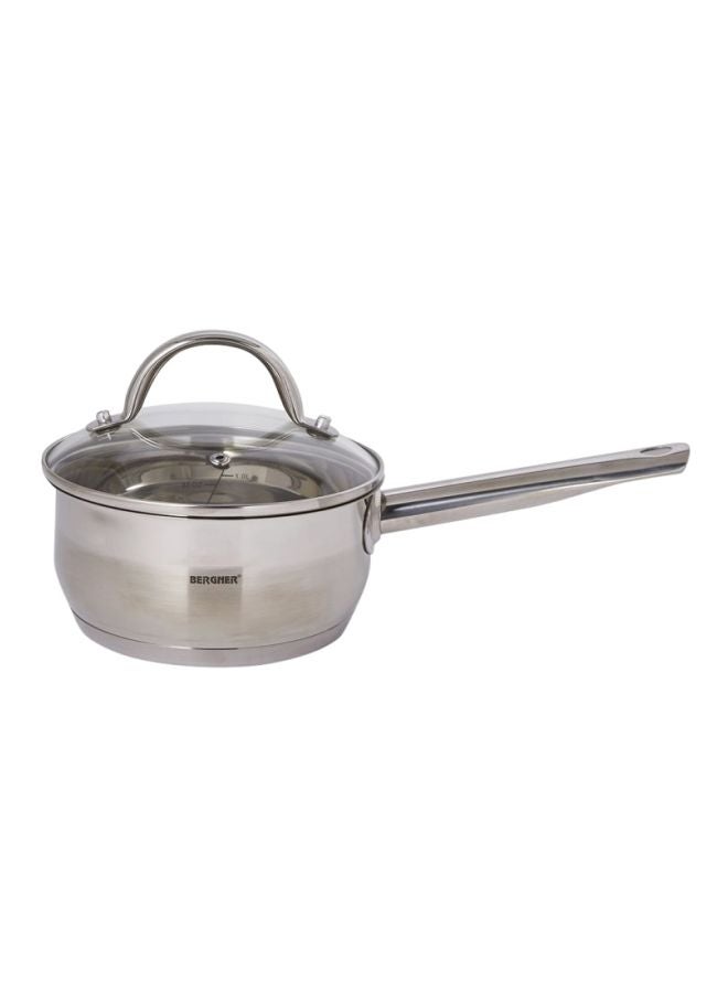 Saucepan With Lid Silver/Clear 18cm