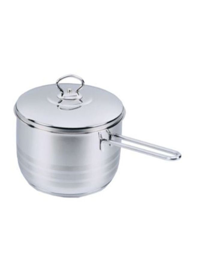 Saucepan With Lid Silver 16x10cm