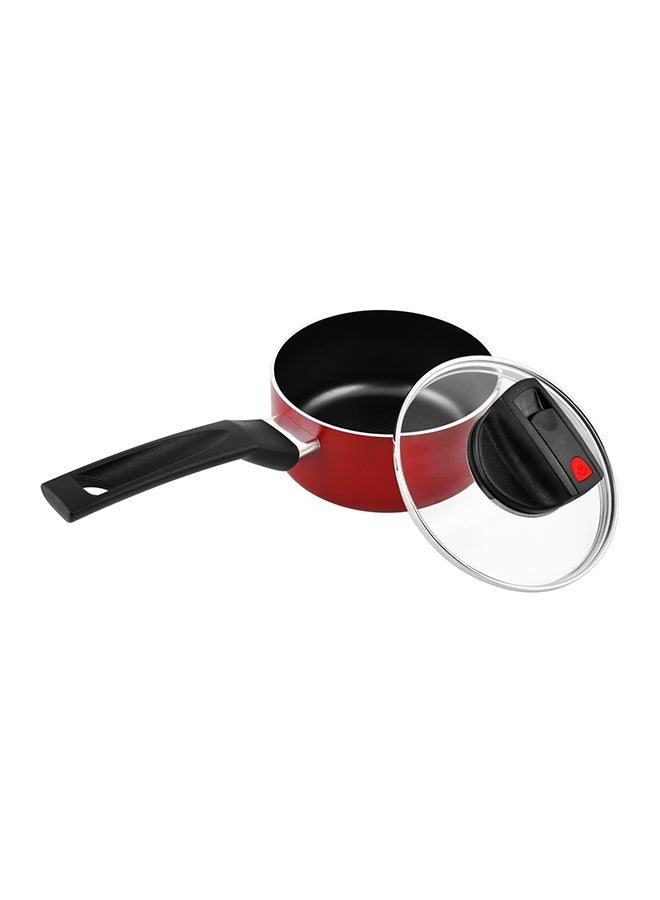 Safecook Non-Stick Cov Saucepan Red 14cm