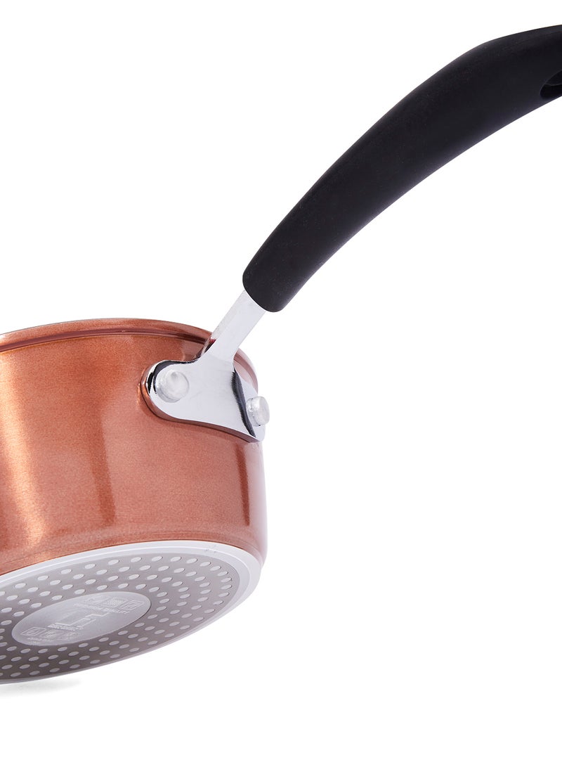 Pandora Forged Aluminium Induction Bottom Non-stick Saucepan Copper 16cm