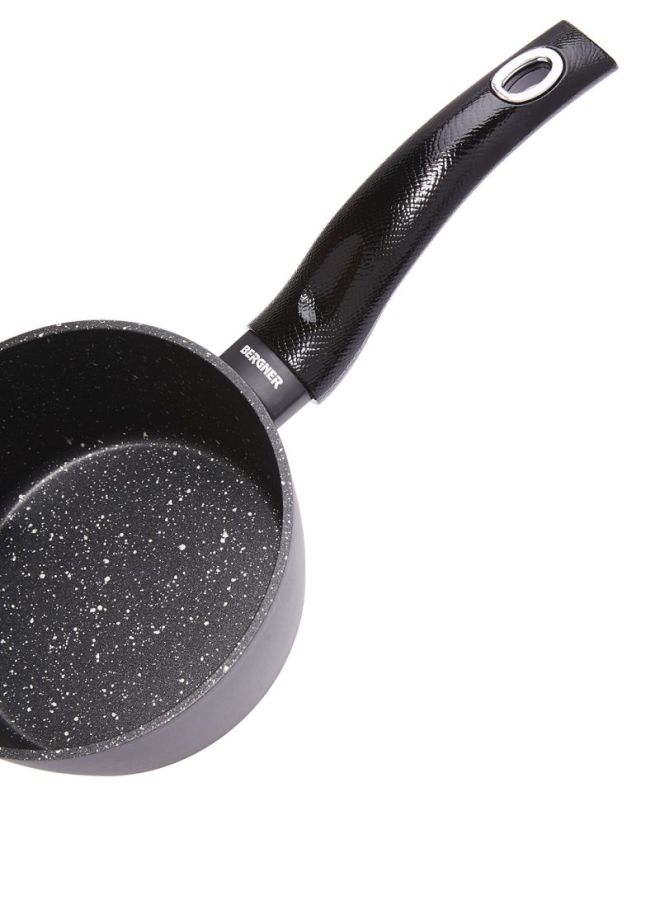 Orion Forged Aluminium Induction Bottom Non-stick Saucepan With Lid Black 16cm