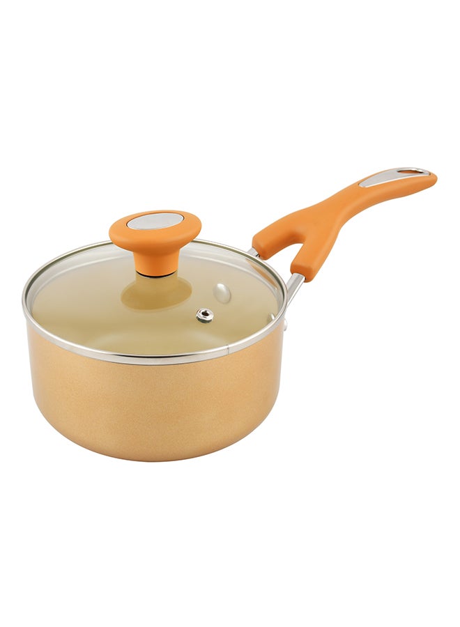 Saucepan Glass Lid -Cushion Smart Gold 16cm