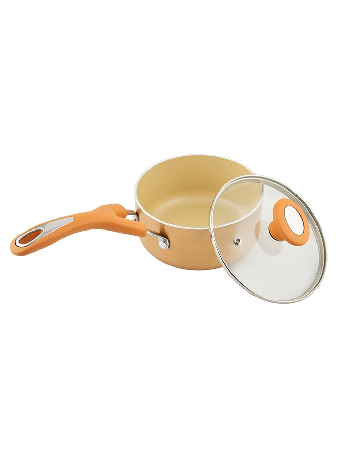 Saucepan Glass Lid -Cushion Smart Gold 16cm