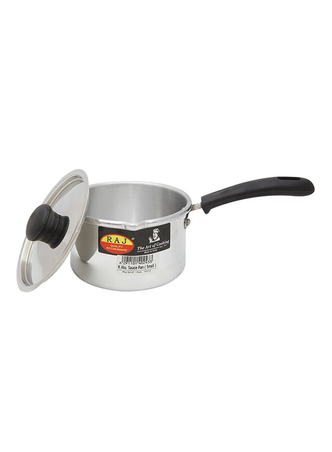 Sauce Pan With Lid Silver/Black Largecm